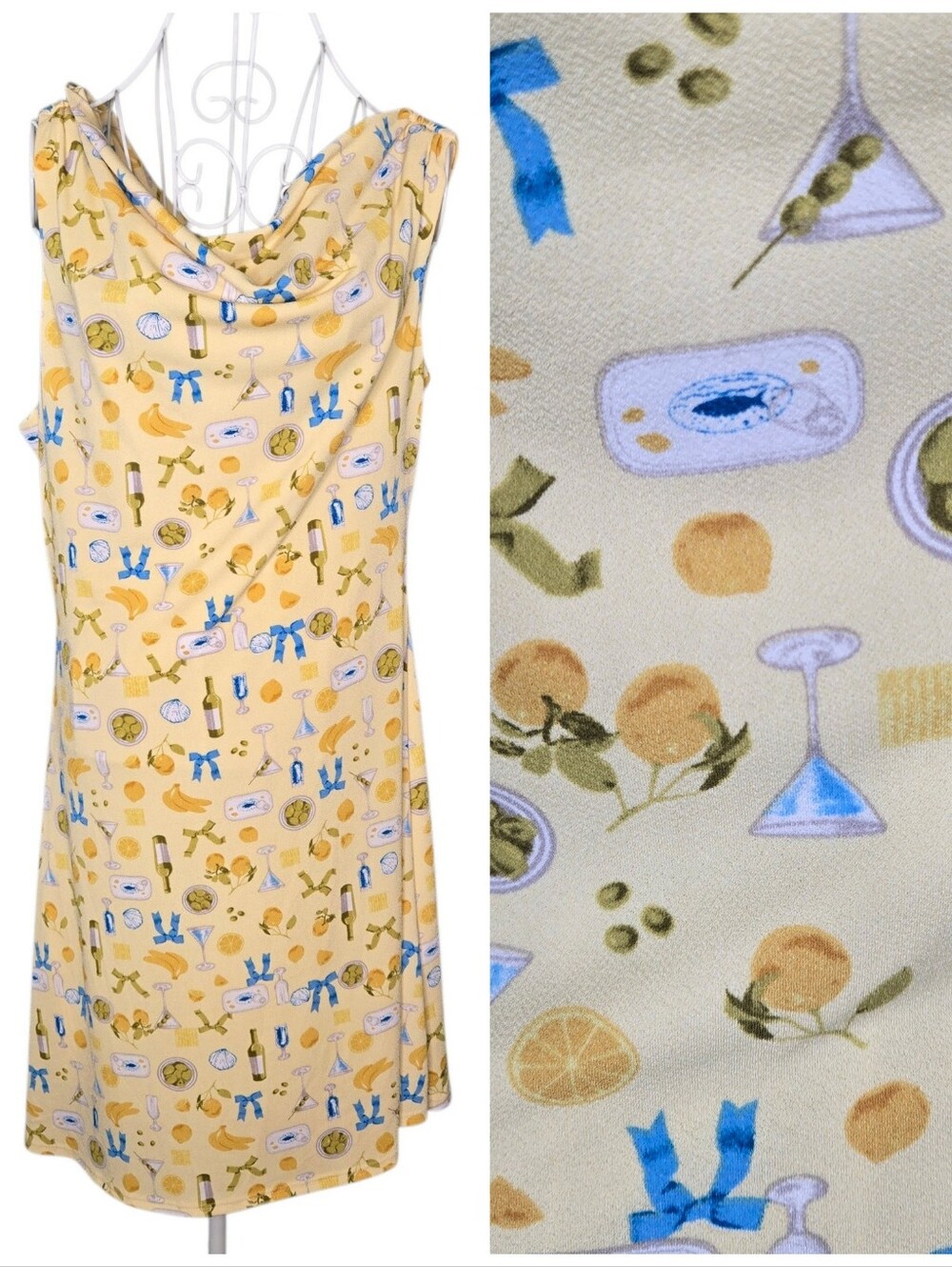 NWT Gilli Brunch Print One Shoulder Dress Size Large